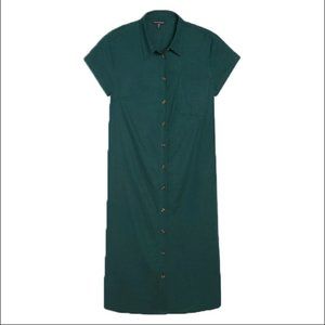 Universal Standard green linen  dress